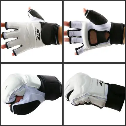New Adult Kids Children half finger Boxing Gloves Mitts Sanda Karate Sandbag Taekwondo Protector Gloves semi-finger mma gloves