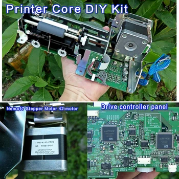 

High-quality mini printer core DIY Kit with 4-lead Nema17 Stepper Motor 42 motor Speed Control PWM HHO RC Drive controller panel