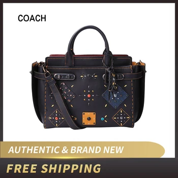 

Coach Swagger Leather Satchel Carryall Bag 25475