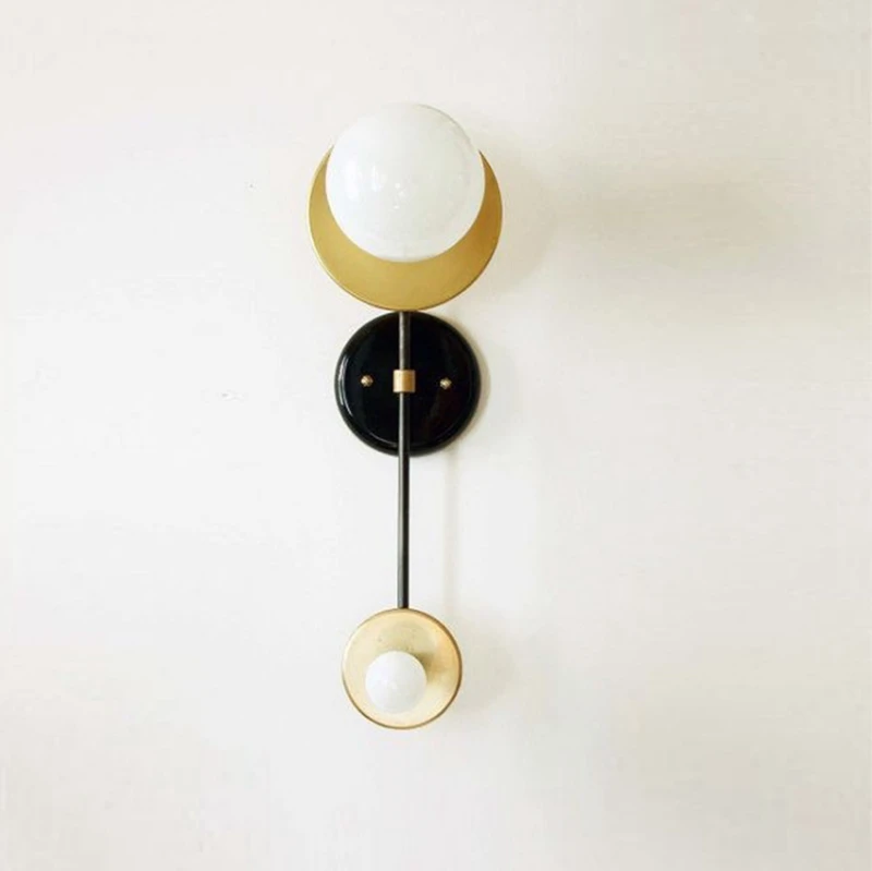 Nordic Post Modern art Wall Lamp Study Bedroom Bedside Lamp Creative Design Corridor Hotel Living Room Decorative Wall Light (1)