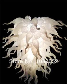 

Factory Price Cheap Murano Lights Amber Glass White Chandelier