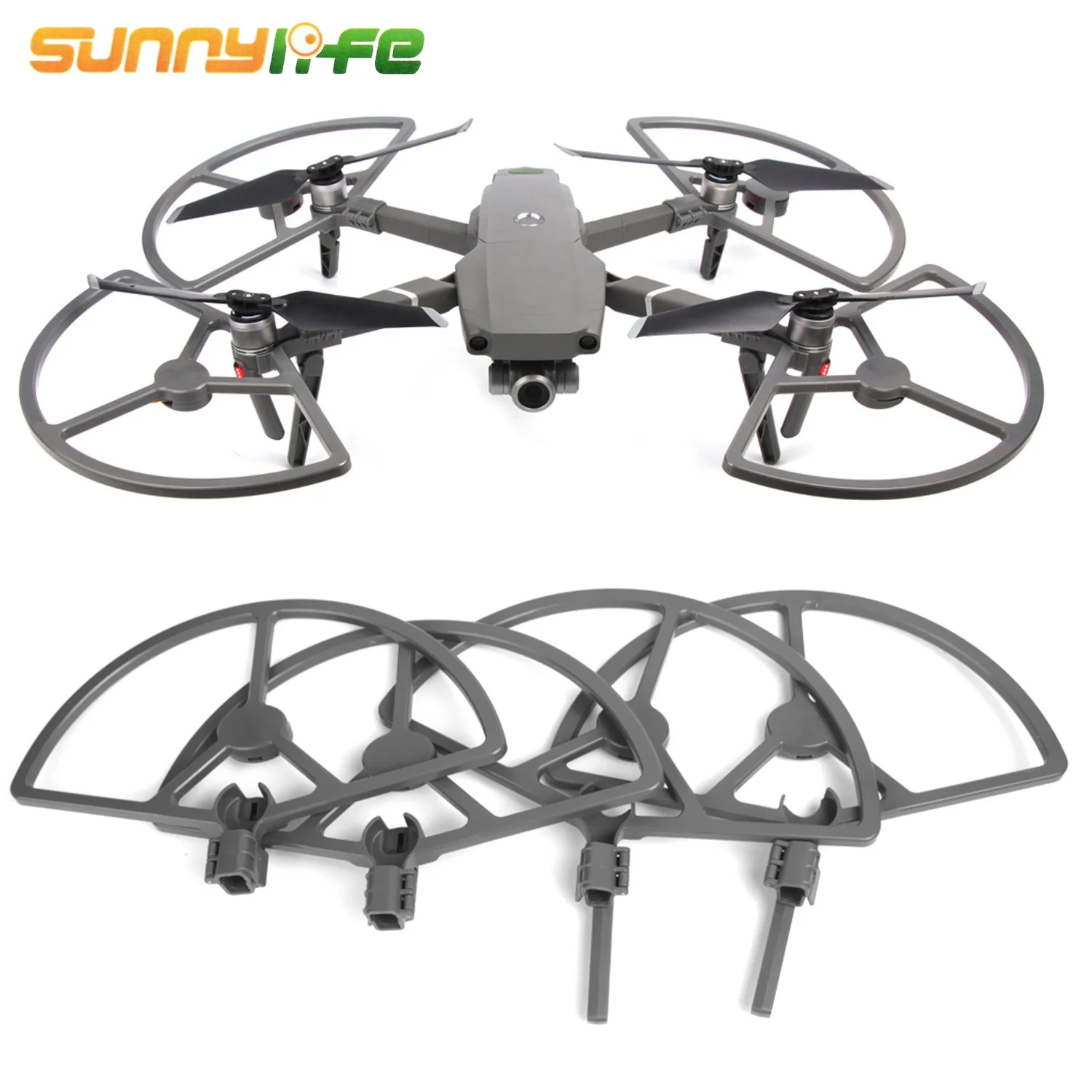 SUNNYLIFE 4 шт. пропеллер Щит гвардии Защитные кольца с складной посадочный устройства, стабилизаторы для DJI Mavic Pro/Air 2/Pro