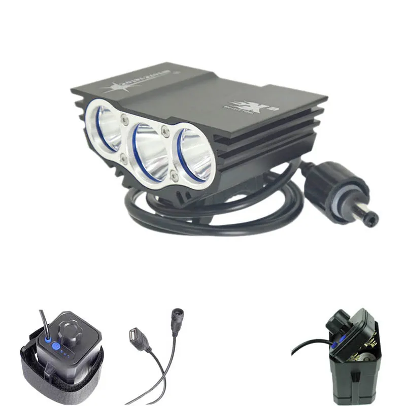 Sale bike lights 3x XM-T6 U2 Led Head Lamp Waterproof 4x18650 Power Battery Storage Case Box(no battery) SolarStorm X3 0 Sale bike lights 3x XM-T6 U2 Led Head Lamp Waterproof 4x18650 Power Battery Storage Case Box(no battery) SolarStorm X3 0