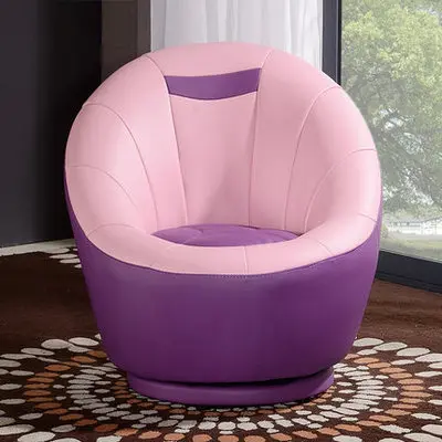Луи мода один ленивый диван кожаный художественный креативный УЧЕБНЫЙ КОМПЬЮТЕР маленький диван для гостиной стул может вращаться - Цвет: Purple