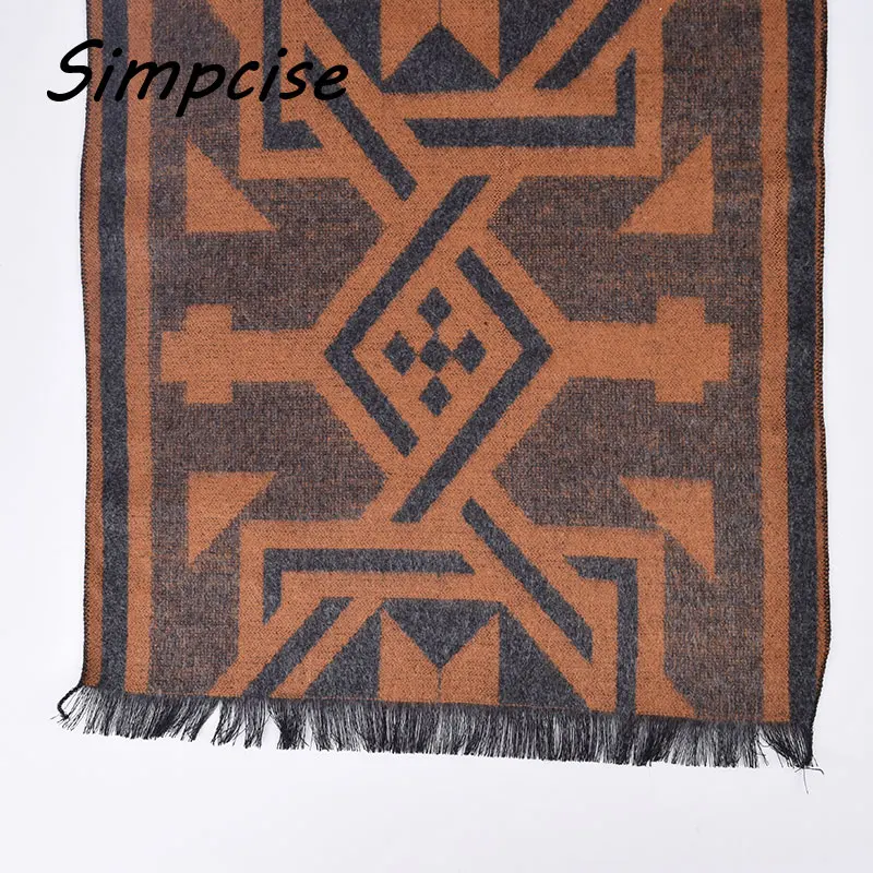 wool scarf mens Men's 2021 new Autumn and winter fashion scarves men  warm wool scarves cashmere scarf A3A18918 mens linen scarf