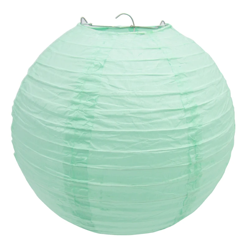 mint green paper lantern