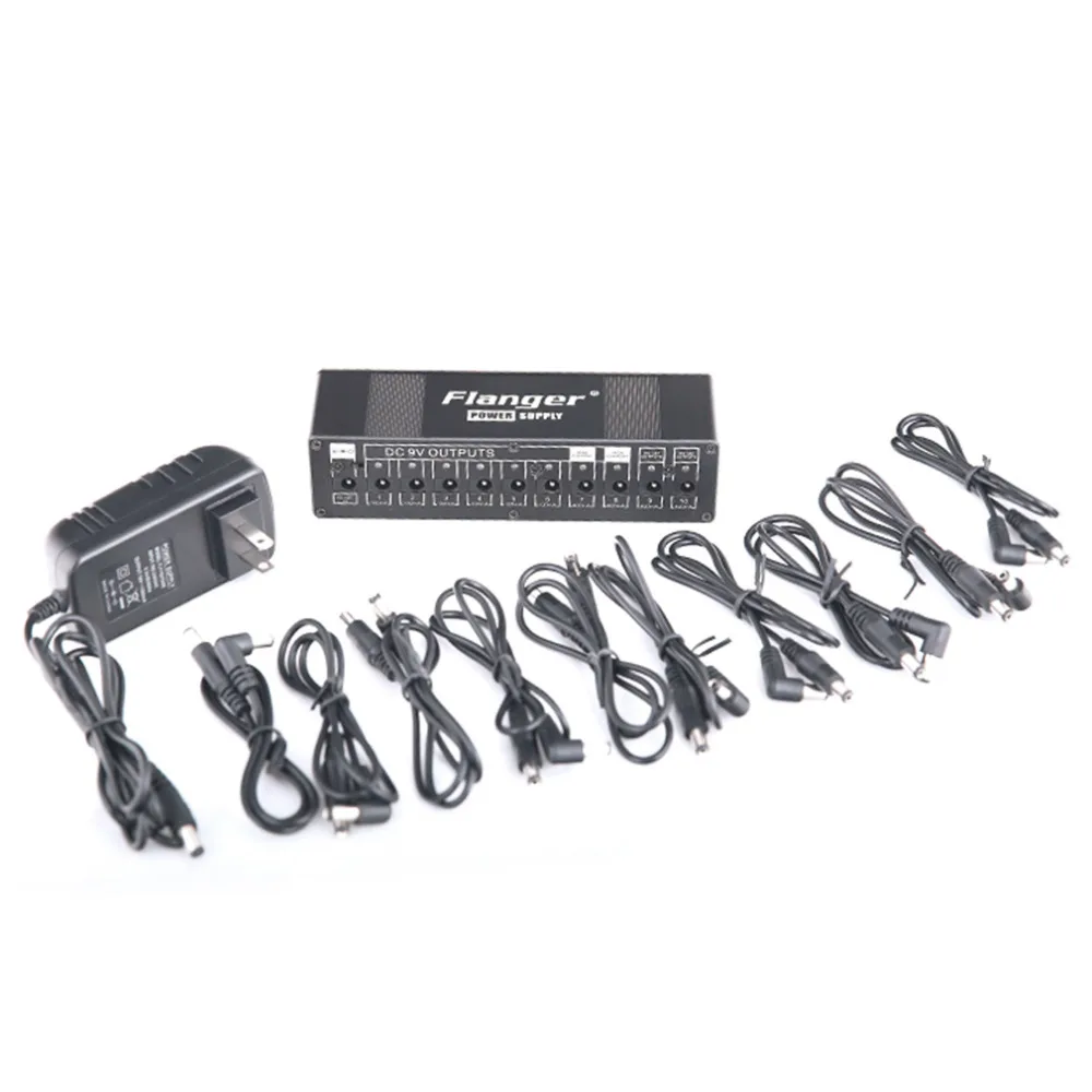 

10 Outputs DC 9V 12V 18V Guitar Effect Pedal Power Supply Isolated Short Circuit / Overcurrent Protection