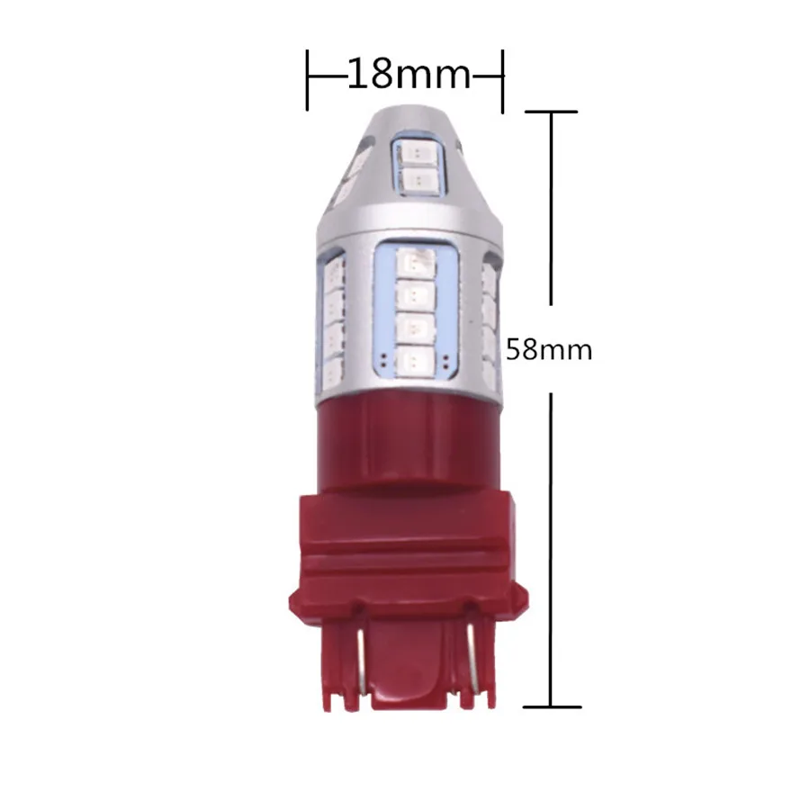 1 пара красный 3157 светодиодный мигающий тормозной задний светильник