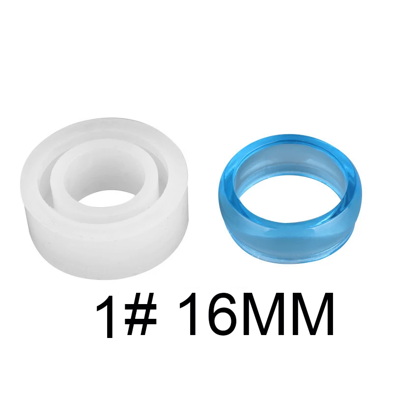 A041-1-16MM Кольца ювелирные изделия силиконовые формы для уф смолы ремесло кольцо из эпоксидной смолы плесень 3 вида стилей Изготовление ювелирных изделий инструменты - Цвет: A041-1-16MM