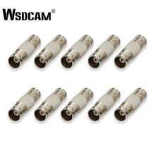 Wsdcam 10 шт./лот BNC Женский встроенный соединитель коаксиальный разъем BNC удлинитель для камеры видеонаблюдения AHD безопасности видеонаблюдения