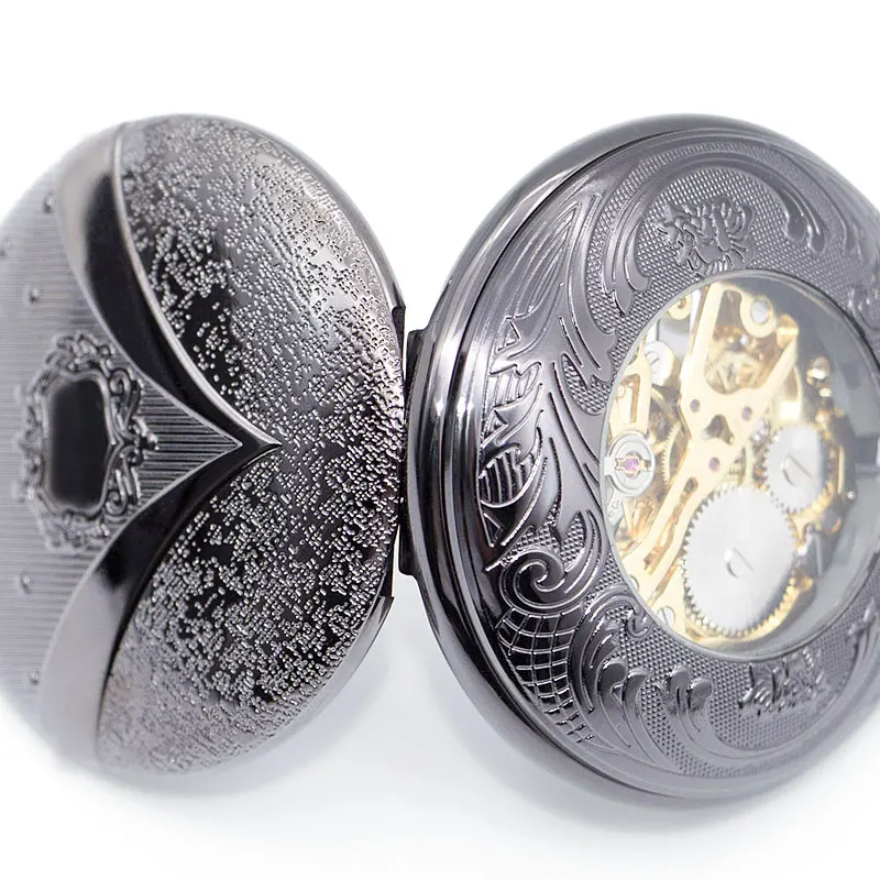 Стимпанк винтажные Механические карманные часы FOB часы медальон на цепочке ручной работы для мужчин reloj de bolsillo PJX1408