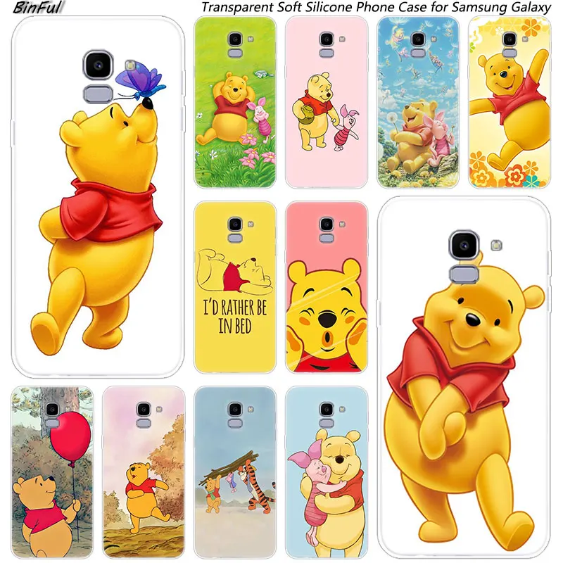 

Winnie the Pooh Soft Silicone Case For Samsung Galaxy J8 J6 J4 2018 J2 Core J5 J6 J7 Prime J3 2016 2017 EU J4 Plus Fashion Cover
