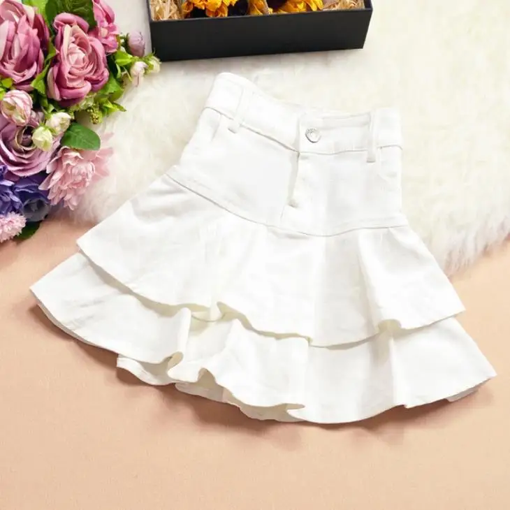 Джинсовая юбка для торта весенние и летние женские с высокой талией А-силуэта мини meimard расклешенные джинсы юбка