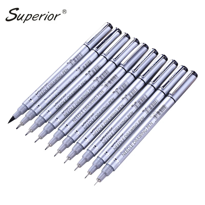 art marker for drawing and Brush Sketch Liner pigment cartoon gel pen Anime tools Stationery school supply MS-807A