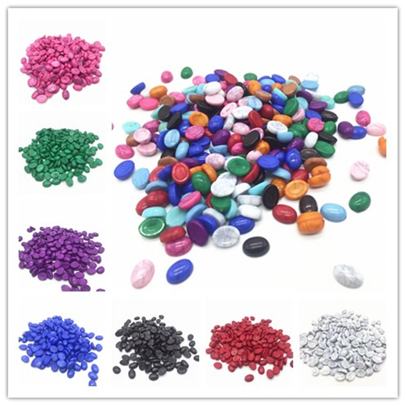 

50pcs/lot Size 6x8mm Pick Colors Acrylic Half oval Imation Pearls Beads Flatback Nail Art Decorate Diy