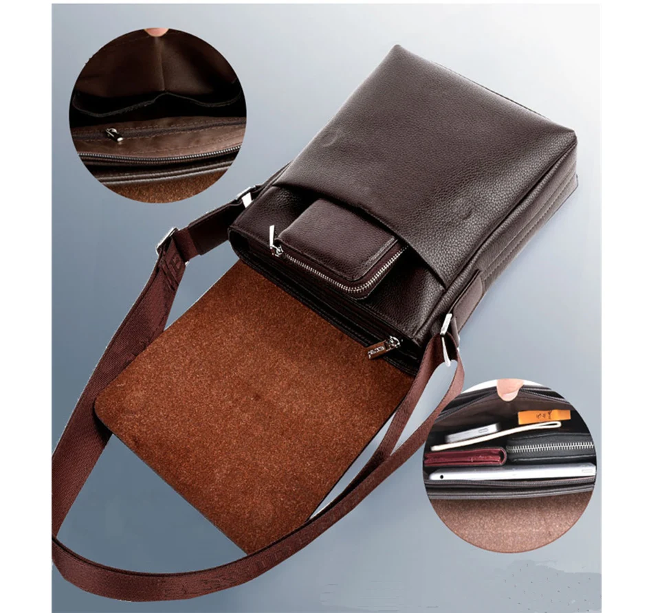 VORMOR мужская сумка повседневная мужская сумка-мессенджер высокое качество сумка через плечо из искусственной кожи офисная мужская сумка