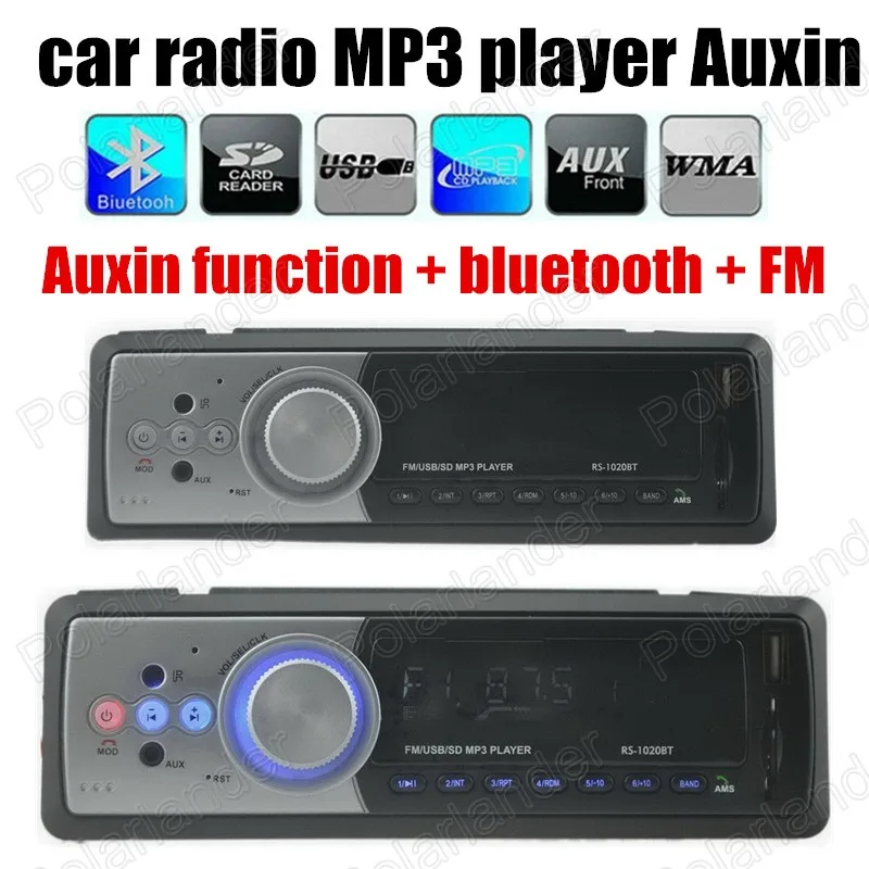 Bluetooth Car Stereo Audio In dash1 Din FM Receiver Aux Input SD USB