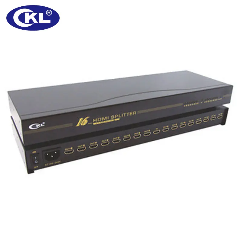 CKL 1x16 HDMI Splitter стойку металлический корпус поддерживает HDMI 1,4 в высокое Разрешение 3D 1080 P для Xbox PS3 PS4 ПК DV DVD HDTV HD-916