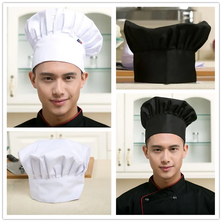 

Hotel Restaurant Chef White Cap Kitchen Work Accessories Cake Shop Workwear Cap Men and Women Chef Hat Health White Cloth Hat