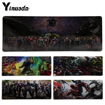 

Yinuoda Custom Skin Avengers Infinity War mouse pad gamer play mats Size for 30x70cm 30x90cm Rubber Rectangle Mousemats