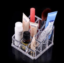 Cheap Transparent thick imported acrylic lipstick holder 9 grid storage box mascara eyeliner show Cheap Transparent thick imported acrylic lipstick holder 9 grid storage box mascara eyeliner show