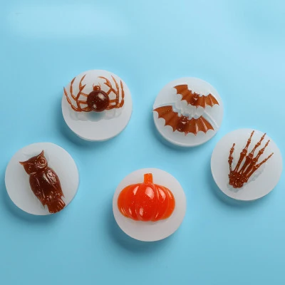 

Halloween Spider/Skull Hand Silicone Mold Pumpkin/Bat/Owl Fondant Cake Molds Ice Cube Chocolate Candy Mould Cookie Baking Tools