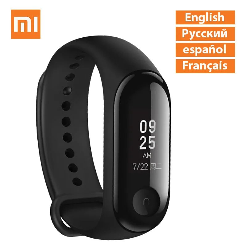 

Origina Xiaomi Mi Band 3 Miband 3 Smart Tracker Band Instant Message 5ATM Waterproof OLED Touch Screen Mi Bands