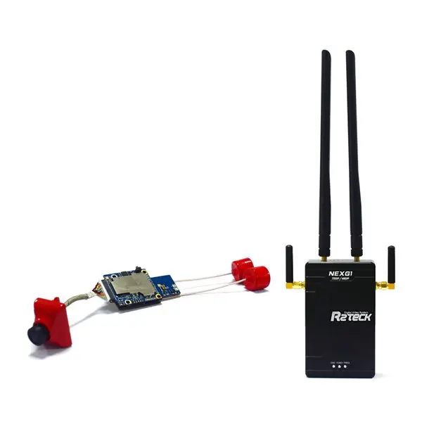 US $339.00 R2Teck NEXG1 720P480P Digital ZeroDelay Wireless Transmission System 480p 700m 720p 400m Distance With 200MW Output Power FPV
