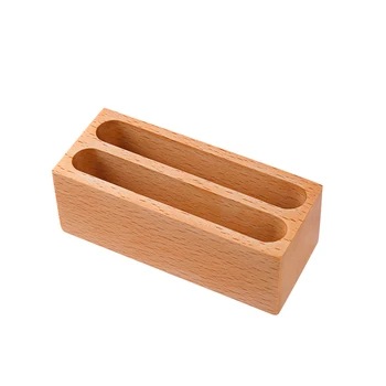 

Wooden business card storage large capacity business card box desktop personality creative solid wood business card holder