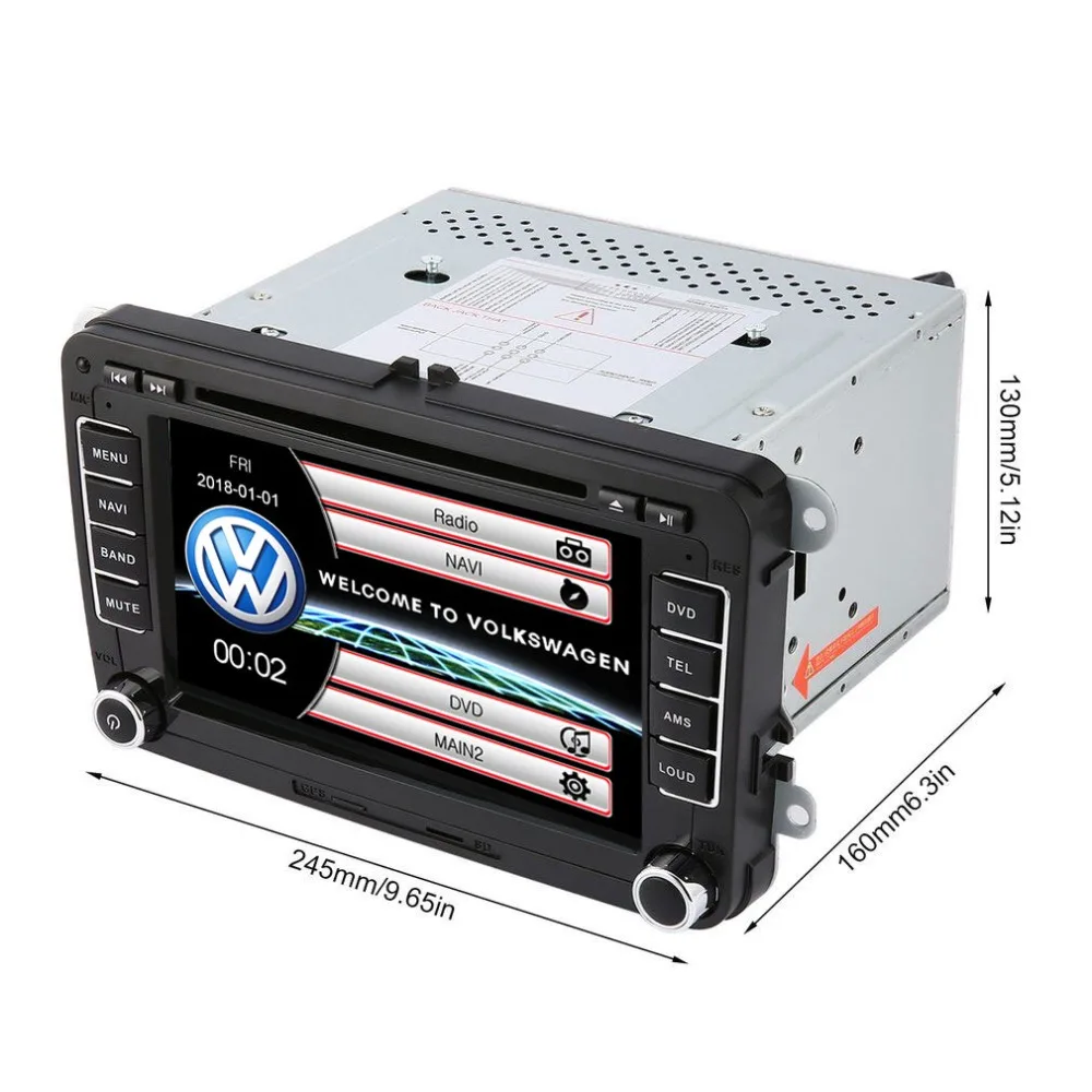 Cheap Car Multimedia player 2 Din Car DVD For VW/Volkswagen/Golf/Polo/Tiguan/Passat/b7/b6/SEAT/leon/Skoda/Octavia Radio GPS DAB 4