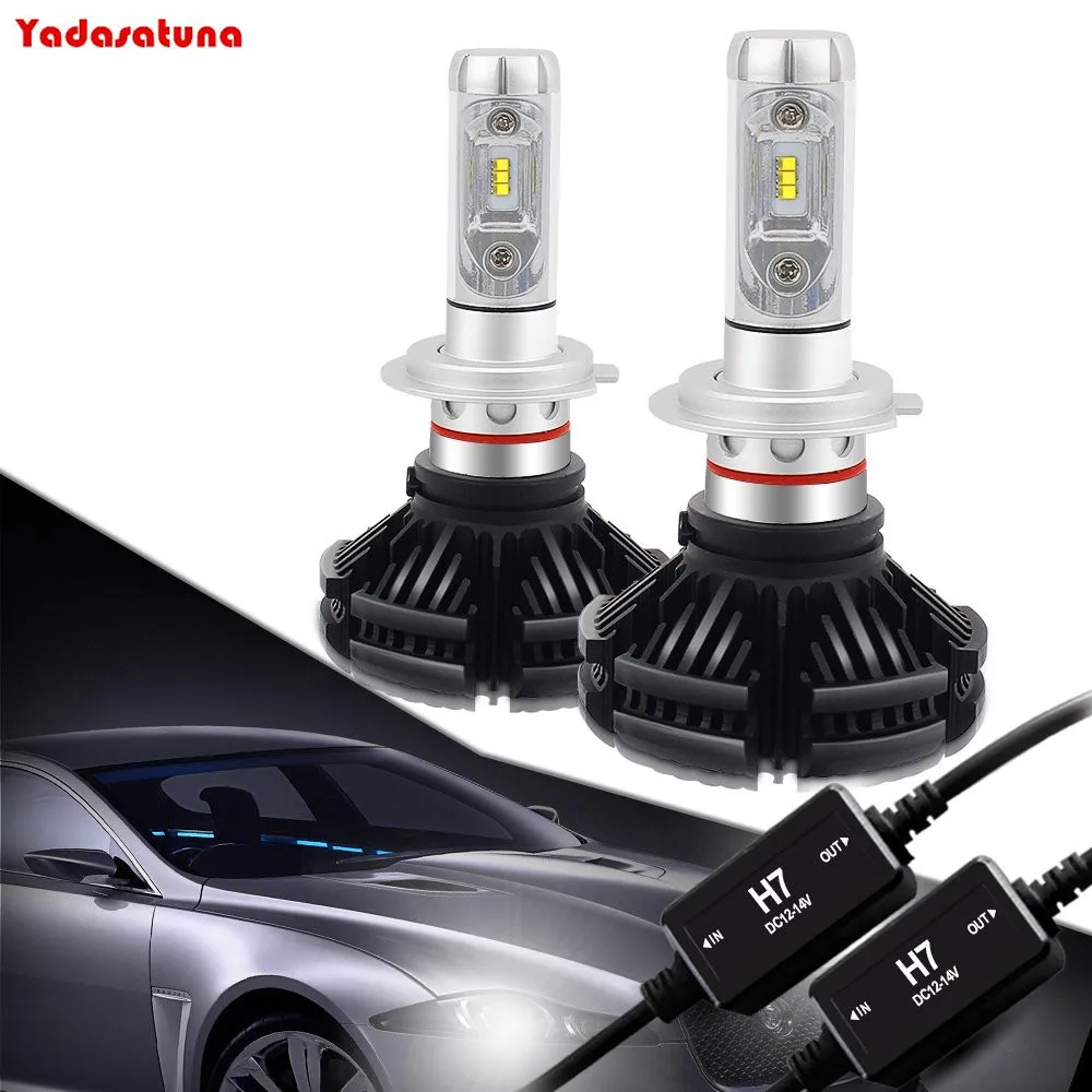 X3 Flips Chip H7 8000LM LED Headlight Conversion Kit,Low beam headlamp