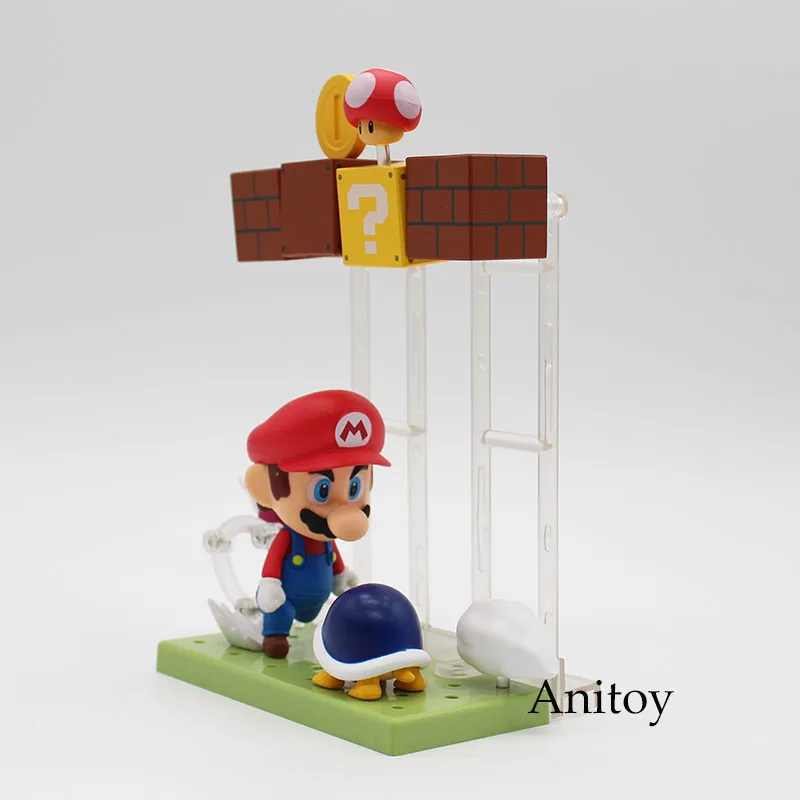 Super Mario Bros Mario with Toad Koopa Boo #473 Nendoroid PVC Action Figure Collectible Model Toys 10cm KT3746 Super Mario Bros Mario with Toad Koopa Boo #473 Nendoroid PVC Action Figure Collectible Model Toys 10cm KT3746