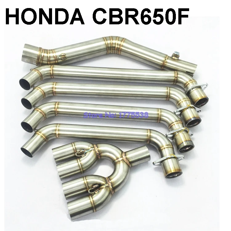 Whole Set CBR 650F Link Pipe Stainless Steel font b Motorcycle b font Motorbike font b