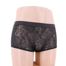 Cockcon,, мужские кружевные трусы, ультра-тонкие, прозрачные, с низкой талией, сексуальные, бесшовные, нижнее белье, общее, 1702