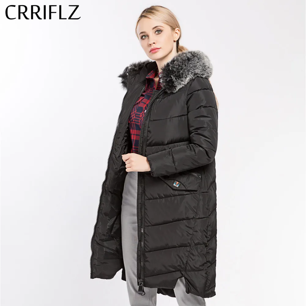 

Women Jacket Coat Warm Woman Parka Jacket Fur Collar Detachable