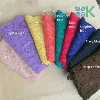 

Beautiful lace DIY clothing accessory New wholesale 5 Meter /Lot Bilateral stretch lace fabric elastic mesh 15cm sewing diy lace