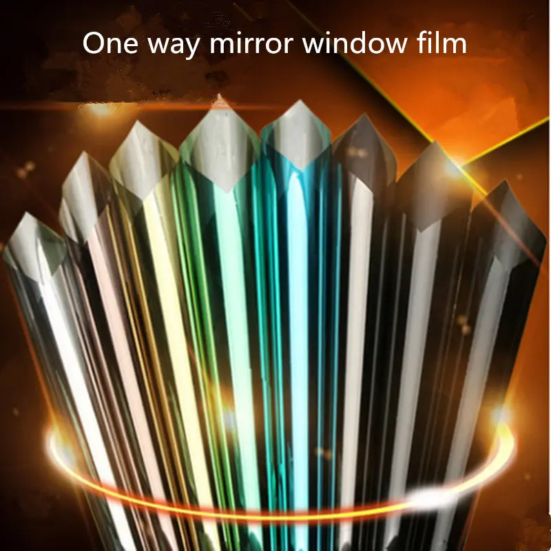 

0.5x2m UV Proof Reflective Window Film One way Mirror Film Glass Sticker For home office