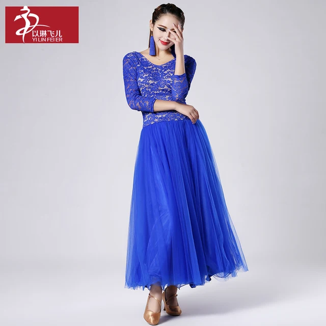 New Arrival Lace Leotard International Modern Dance Waltz Dance Dresses