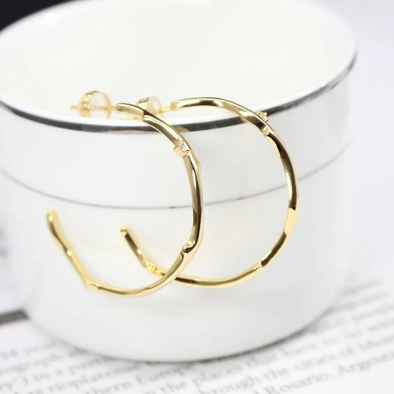 

Fashion brand thorn earrings irregular simple personality exaggerated large earrings pendant 925 silver pin earrings for women