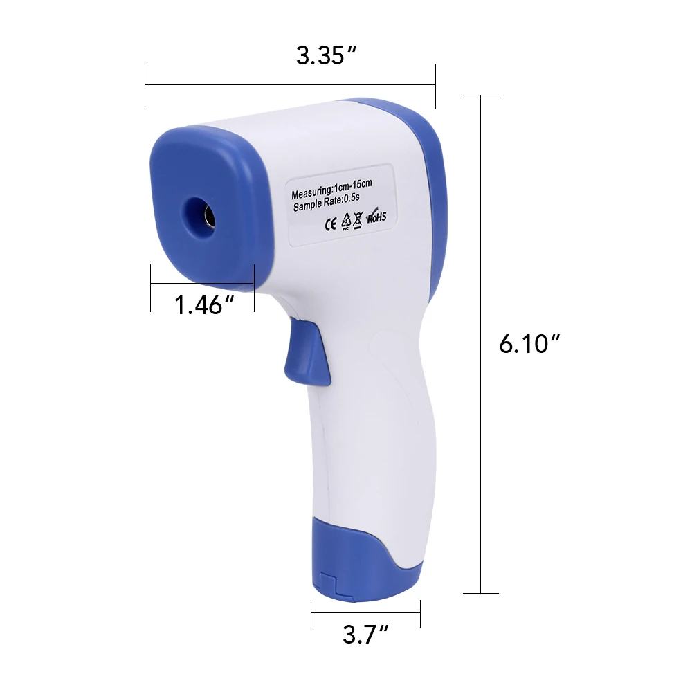 OLIECO Digital Automatic Infrared Forehead Non-contact Thermometer Gun Multi Function Baby Adult Temperature Measurement Device