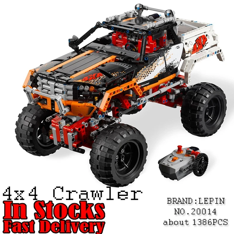 

Lepin 20014 Technic Series Ultimate Version The Remote-Control Four-Wheel Drive Off-road Vehicles Blocks Educational Toys 9398