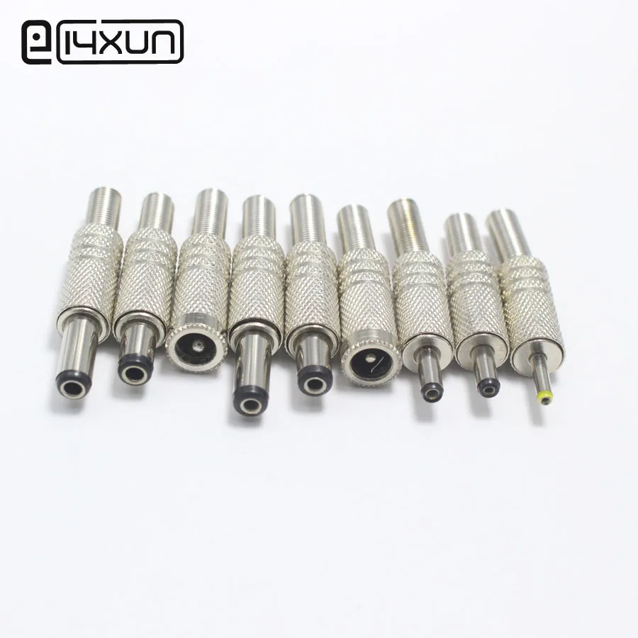 

1pcs 5.5*2.5 5.5*2.1 4.8*1.7 4.0*1.7 2.5*0.7 mm DC Power Plug Connector 180 Degree DIY Plugs Parts for Max OD5mm Cable