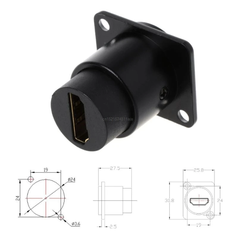 Новая сетевая втулка шасси HDMI D type RJ45 монтажный аудиоразъем для панели