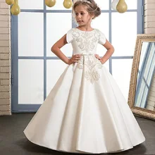 Детское свадебное платье с цветочной вышивкой для мальчиков элегантное платье с цветочным узором для мальчиков, нарядное платье для дня рождения