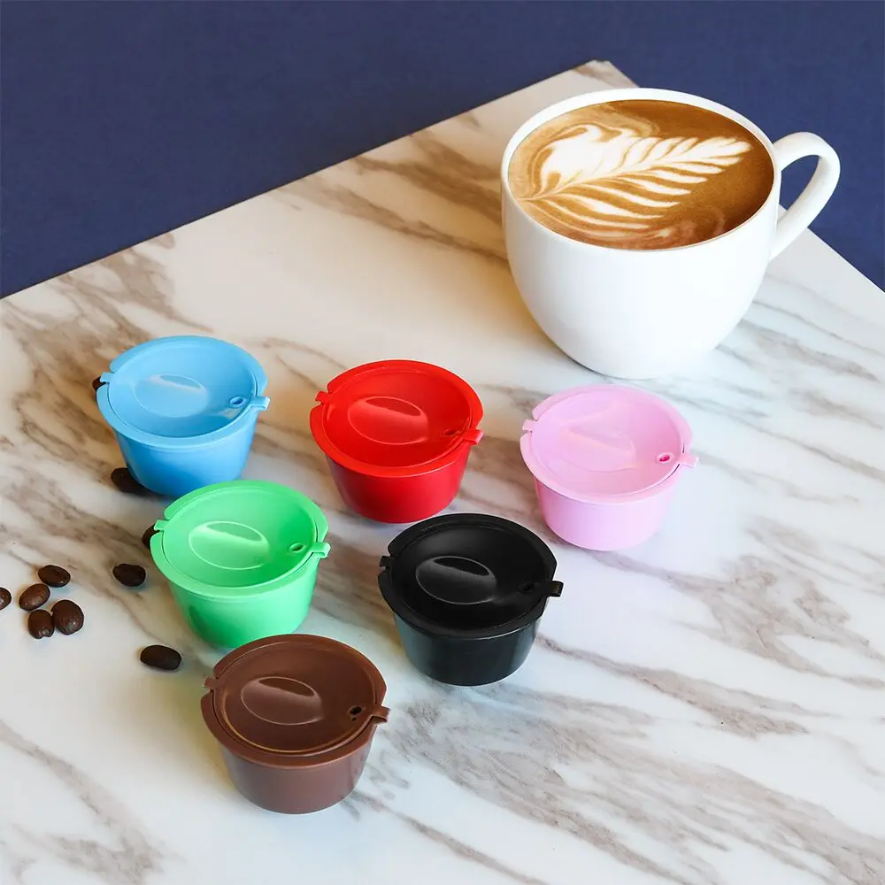 

3pcs For Dolci Gusto Refillable Coffee Capsules Filter Basker Reusable 200 Times Capsule Dripper For Dolce Gusto Get Brush Spoon