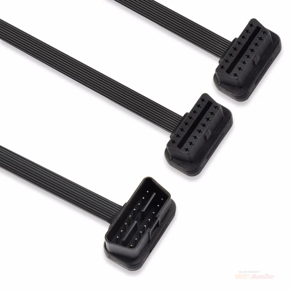 Лучшее качество OBD2 Удлинительный кабель 16 Pin 1 штырь к 2 Женский OBD II разъем
