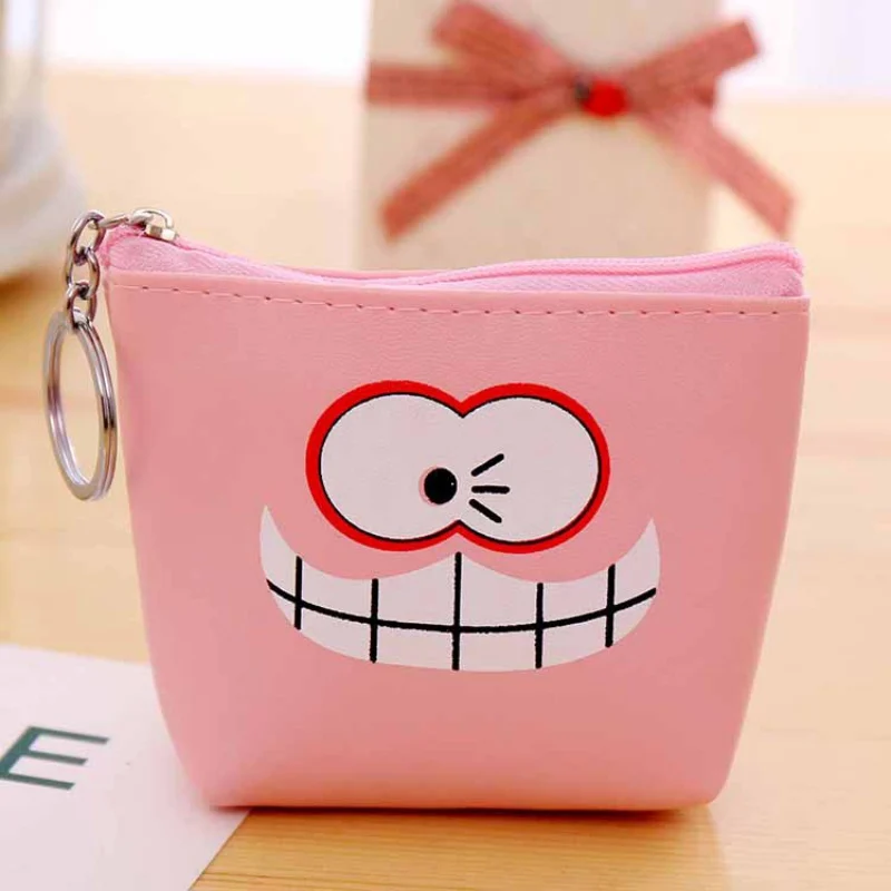 

Kawaii PU Leather Coin Purses Small Coin Wallet Lady Fashion Cute Pattern Cartoon Money Bag Cute Kids Zipper Pouch Gift