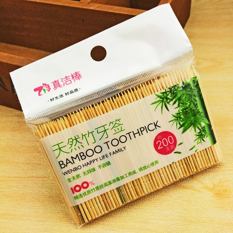 200 шт./упак. Factory direct Tooth pick s Oral Wooden Bamboo Pick Care YQ009|bamboo tooth picks|tooth picktooth wooden |