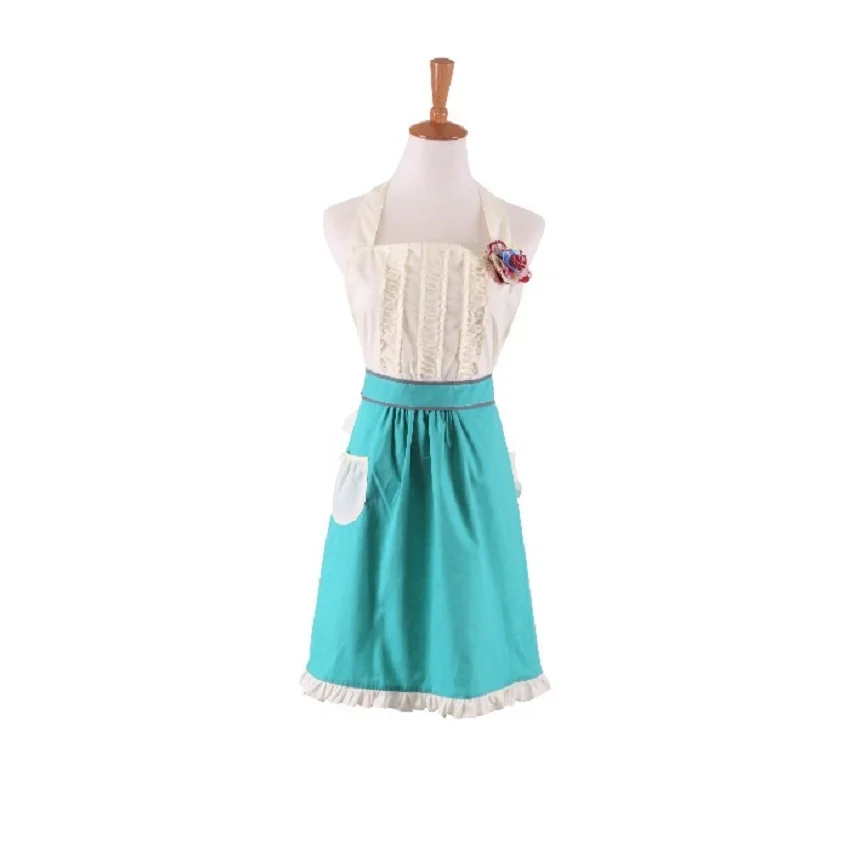 

Retro Cute Cotton Kitchen Aprons Women Cooking work Apron Pinafore Tablier Dress Vintage Mother and Child dress