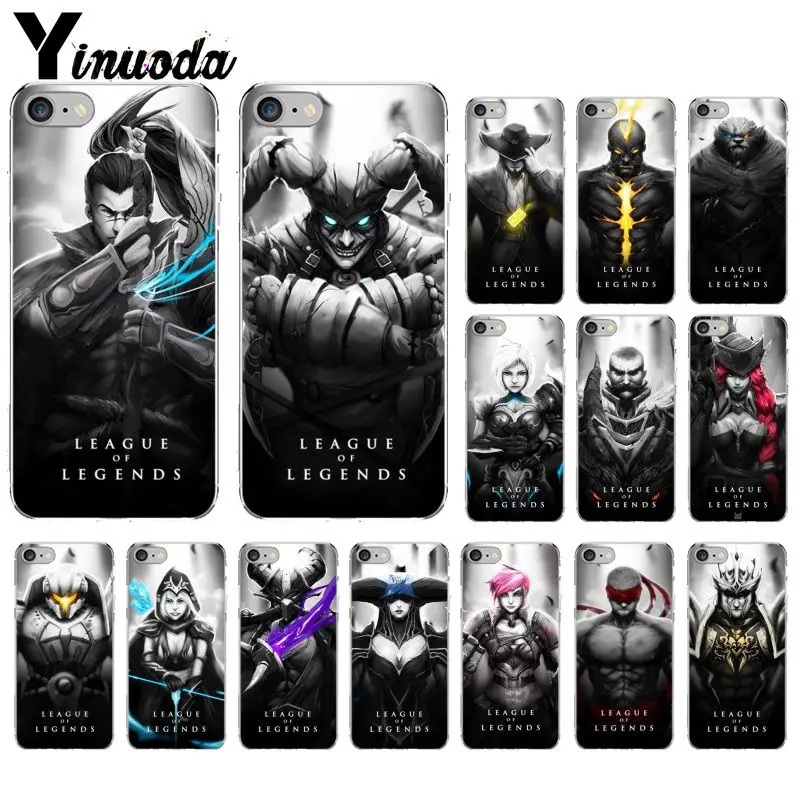 

Yinuoda League of Legends lol Hero Newly Arrived Transparent Cell Phone Case for Apple iPhone 8 7 6 6S Plus X XS MAX 5 5S SE XR